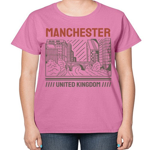 Manchester 1228# - cities-  Ladies T-Shirt