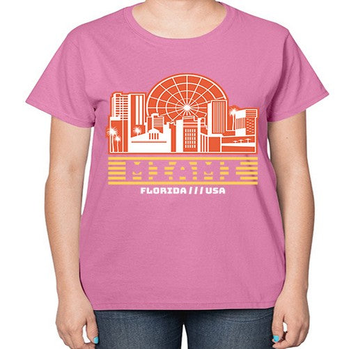 Miami 1284# - cities-  Ladies T-Shirt