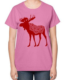MooseMandala 940# - mandala-  Ladies T-Shirt