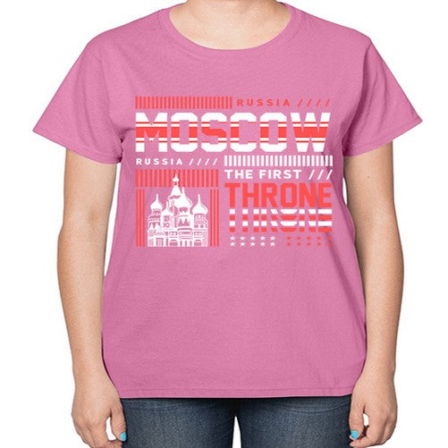 Moscow 1356# - cities-  Ladies T-Shirt