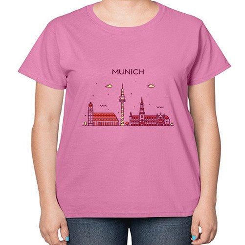 Munich 1390# - cities-  Ladies T-Shirt