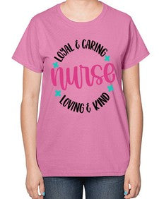 Nurse Loyal Caring Style Style 1178# - nurse-  Ladies T-Shirt