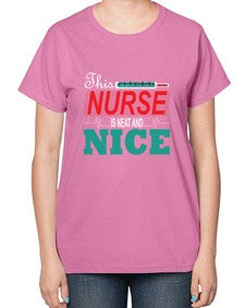 Nurse NiceTransperntPNG Style 1187# - nurse-  Ladies T-Shirt