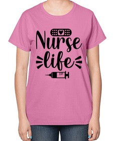 Nurse life 1164# - nurse-  Ladies T-Shirt