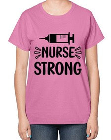 Nurse strong 1194# - nurse-  Ladies T-Shirt