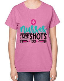 Nurses Need Shoot Too Style Style 1249# - nurse-  Ladies T-Shirt