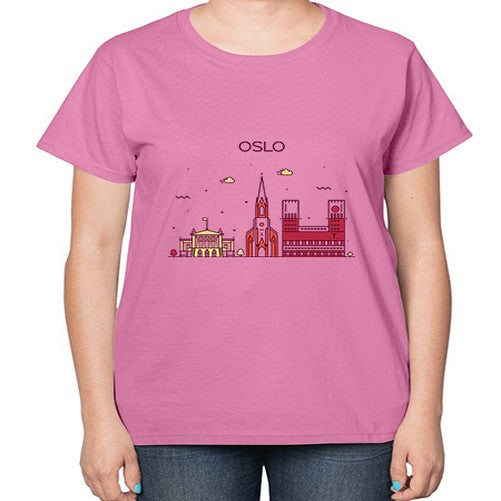 Oslo 1554# - cities-  Ladies T-Shirt