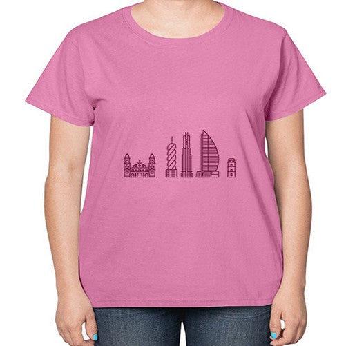 PanamaCity 1572# - cities-  Ladies T-Shirt
