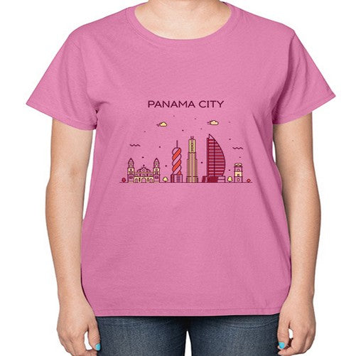 PanamaCity 1573# - cities-  Ladies T-Shirt