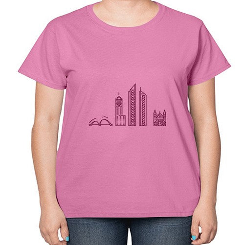 Perth 1596# - cities-  Ladies T-Shirt