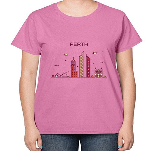 Perth 1598# - cities-  Ladies T-Shirt