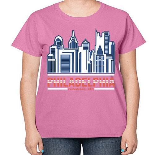 Philadelphia 1604# - cities-  Ladies T-Shirt
