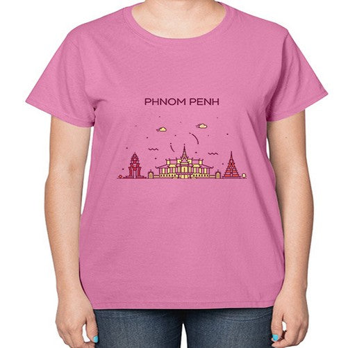 PhnomPenh 1610# - cities-  Ladies T-Shirt