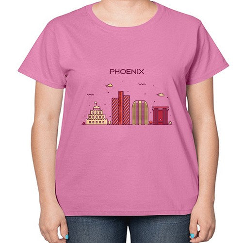 Phoenix 1614# - cities-  Ladies T-Shirt