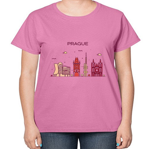 Prague 1689# - cities-  Ladies T-Shirt