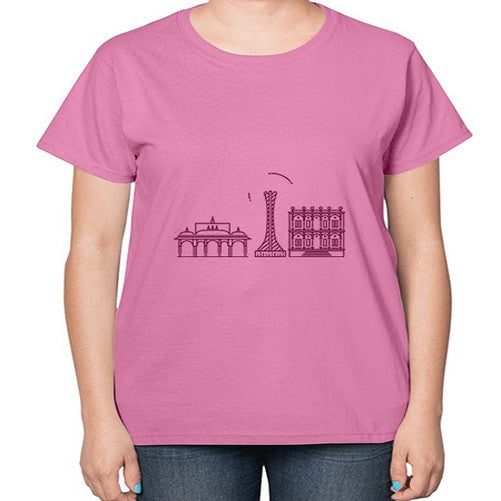 Pune 1695# - cities-  Ladies T-Shirt