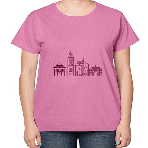 Rabat 1705# - cities-  Ladies T-Shirt