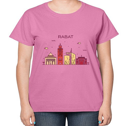 Rabat 1706# - cities-  Ladies T-Shirt