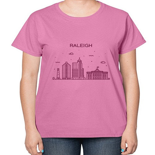 Raleigh 1708# - cities-  Ladies T-Shirt