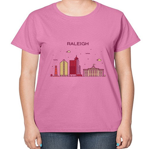 Raleigh 1710# - cities-  Ladies T-Shirt