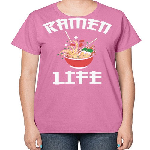 Ramen Noodle Anime Ramen Life 281# - anime-  Ladies T-Shirt