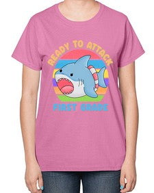 Ready to Attack first Grade 710# - first grade-  Ladies T-Shirt