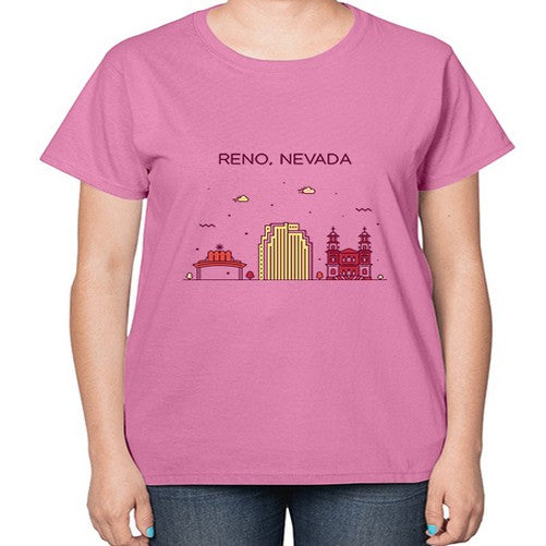 Reno 1714# - cities-  Ladies T-Shirt