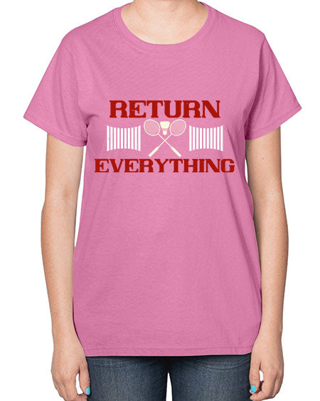 Return everything 1892# - badminton-  Ladies T-Shirt