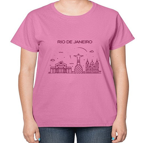 RioDeJaneiro 1735# - cities-  Ladies T-Shirt