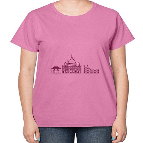 Rome 1749# - cities-  Ladies T-Shirt