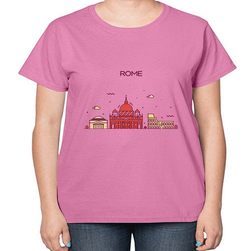 Rome 1750# - cities-  Ladies T-Shirt