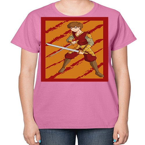 Samurai boy 95# - anime-  Ladies T-Shirt