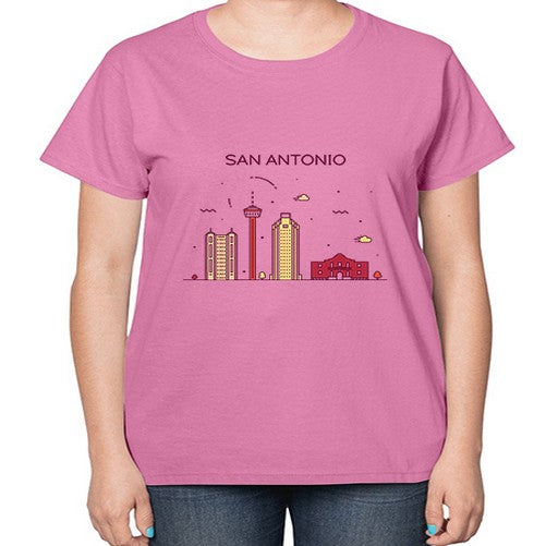 SanAntonio 1784# - cities-  Ladies T-Shirt