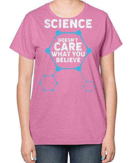 ScienceDoesntCareWhatYouScientistSkinite Scientist Skinite 51# - general science-  Ladies T-Shirt