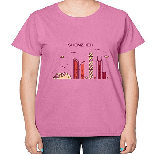 Shenzhen 1834# - cities-  Ladies T-Shirt