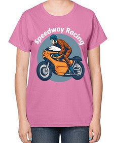Speedway racing 64# - motorcycle-  Ladies T-Shirt