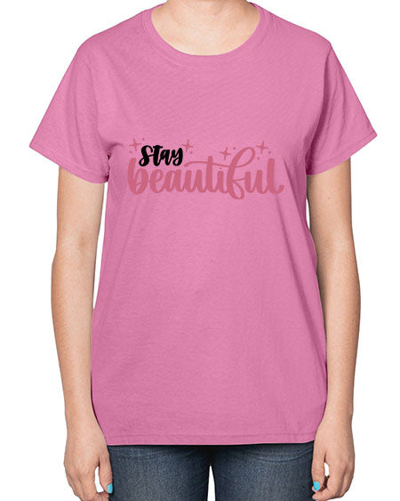 Stay Beautiful Style 18# -makeup  Ladies T-Shirt