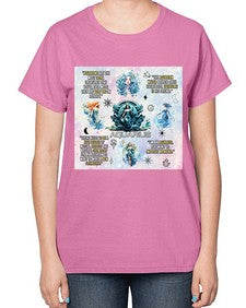 Straight Aquarius 468# - aquarius-  Ladies T-Shirt