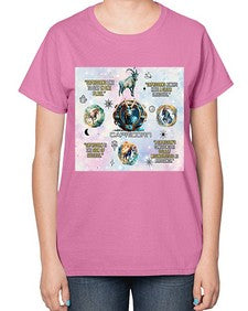 Straight Capricorn 471# - capricorn-  Ladies T-Shirt