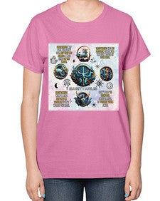 Straight Saggitarius 476# - sagittarius-  Ladies T-Shirt
