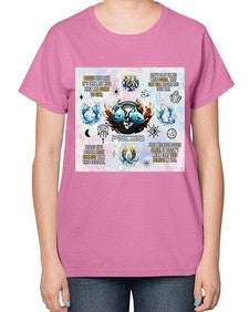 Straight pisces 475# - pisces-  Ladies T-Shirt