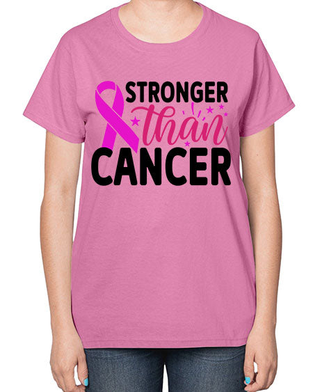 Stronger Than Cancer 6# - breast cancer-  Ladies T-Shirt