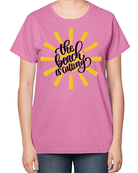 The Beachy Is Calling Style 10# - summer-  Ladies T-Shirt