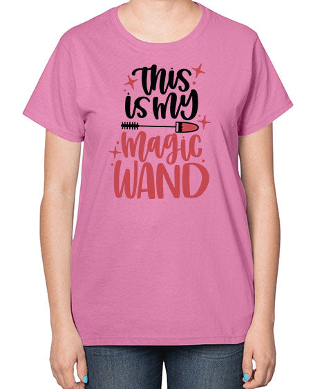 This Is My Magic Wand Style 12# -makeup  Ladies T-Shirt