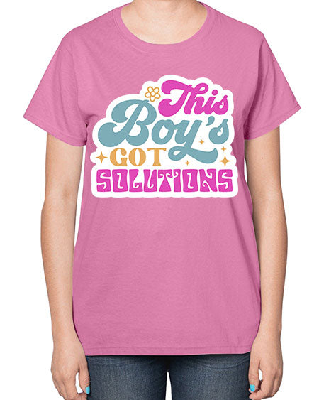 This boys got solutions 19# - general science-  Ladies T-Shirt