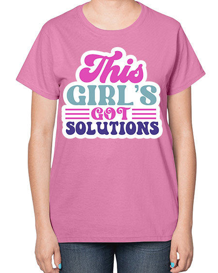 This girls got solutions 16# - general science-  Ladies T-Shirt