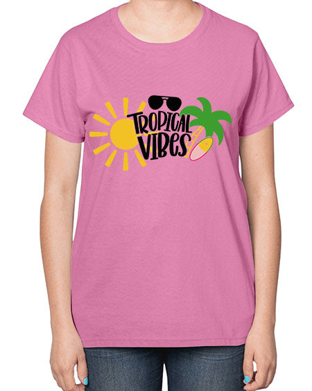 Tropical Vibes Style 9# - summer-  Ladies T-Shirt