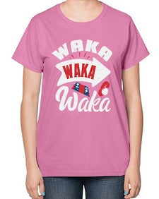 Waka Waka Waka 50# - video games-  Ladies T-Shirt