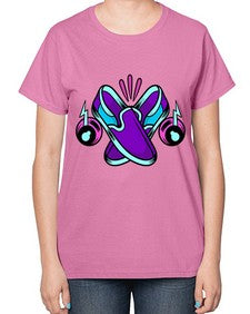 Walk the talk 261# - cartoon general-  Ladies T-Shirt