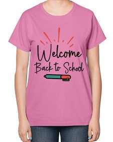 Welcome Back to School 994# - last day of school-  Ladies T-Shirt